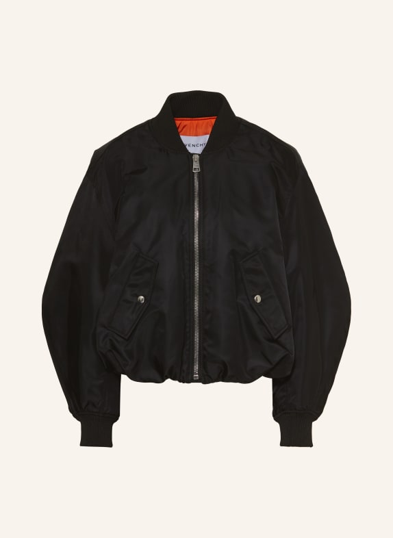 GIVENCHY Kurtka COCOON CZARNY / POMARAŃCZOWY