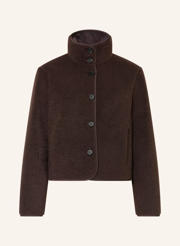COS Kurtka z futerkiem CIEMNOBRĄZOWY