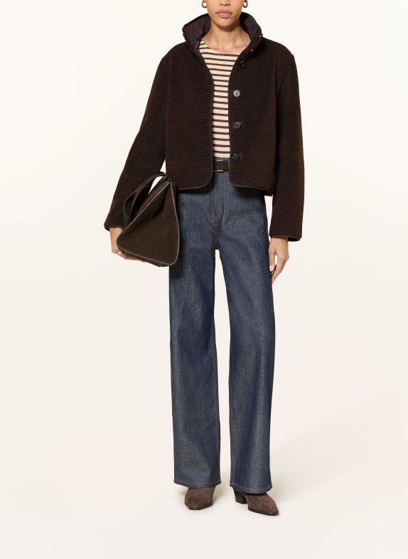 COS Teddyfell-Jacke DUNKELBRAUN