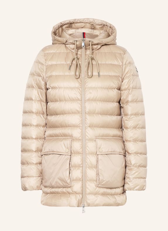 MONCLER Lightweight-Daunenmantel JASMIN BEIGE