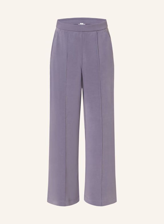 lululemon Tepláky BRUSHED SOFTSTREME HIGH-RISE WIDE-LEG FIALOVÁ
