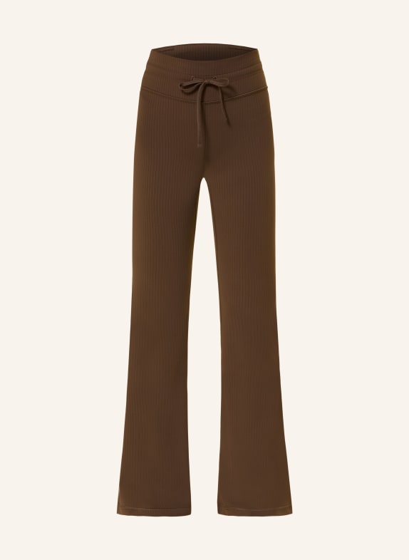 lululemon Rajstopy GROOVE ULTRA BRĄZOWY