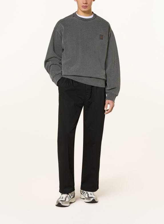carhartt WIP Jeans MARV PANT Losse taps toelopende pasvorm ZWART