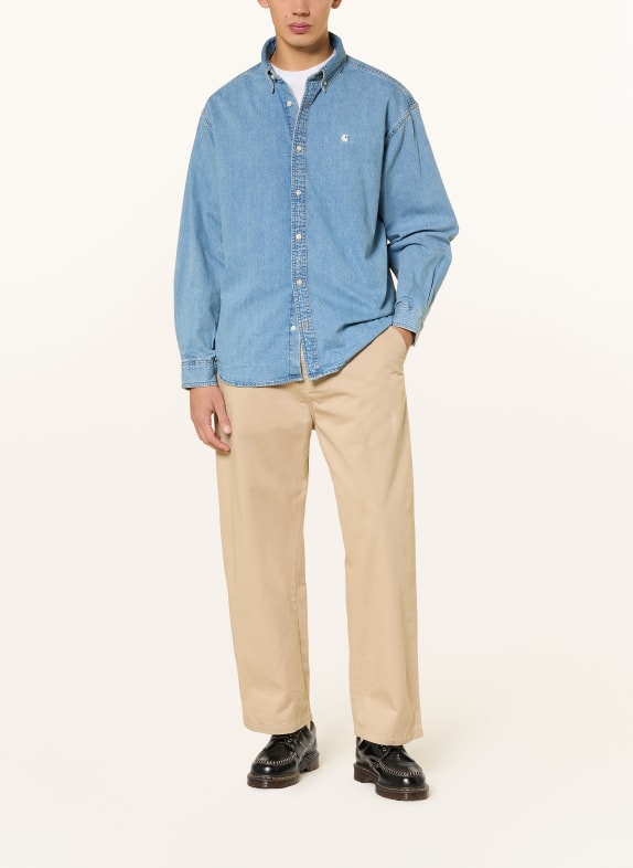 carhartt WIP LUCAS Comfort Fit denim shirt LIGHT BLUE