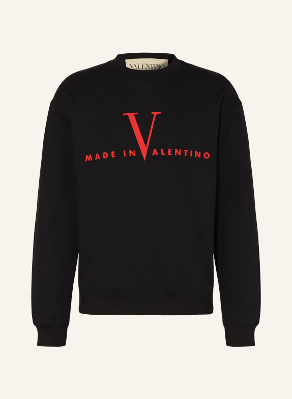 VALENTINO Sweatshirt SCHWARZ / ROT