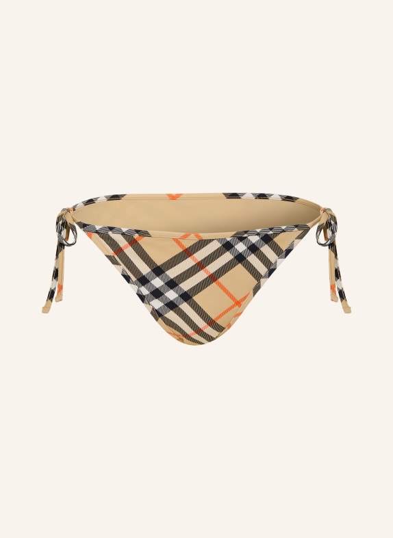 BURBERRY Trojúhelníkové bikiny BÉŽOVÁ / ORANŽOVÁ / ČERNÁ