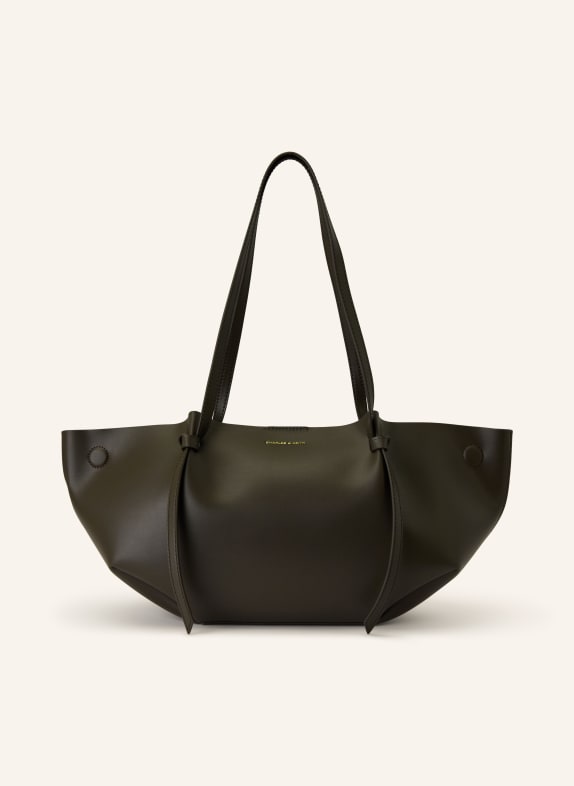 CHARLES & KEITH  CALLA shopper bag with pouch DARK GREEN