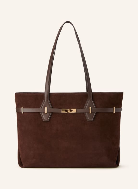 CHARLES & KEITH  ARLET TOTE Shopper DARK BROWN / GOLD