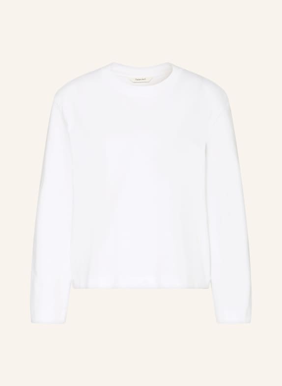 SELECTED Femme Koszulka z długim rękawem BIAŁY