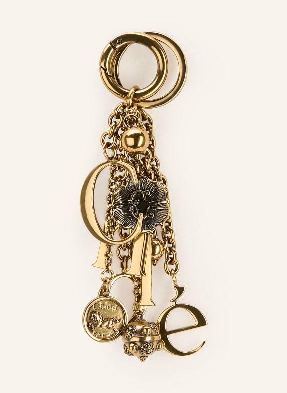 Chloé přívěsek na tašku GOLDEN BROWN