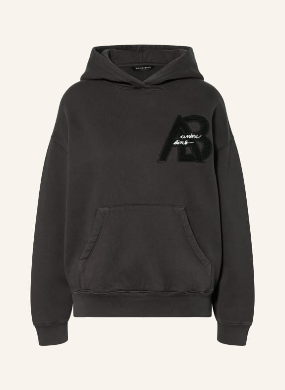 ANINE BING JACI hoodie BLACK / WHITE