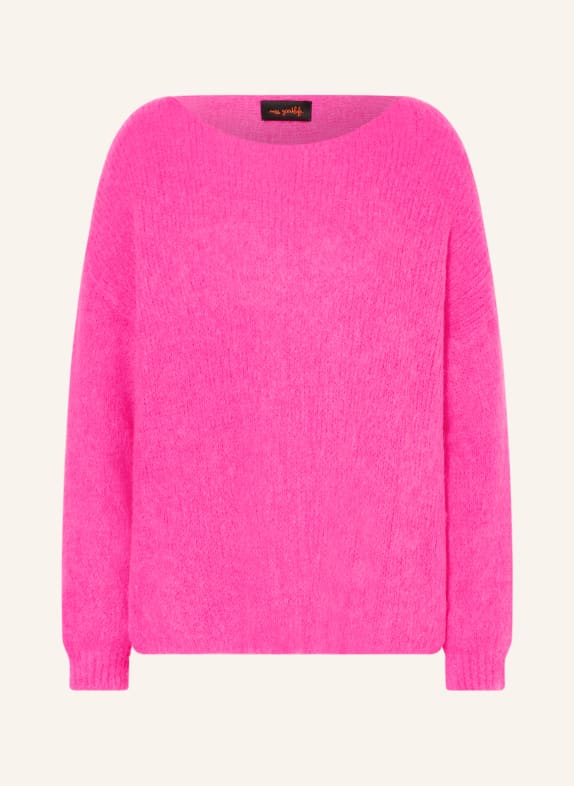 miss goodlife Pullover mit Alpaka NEONROSA
