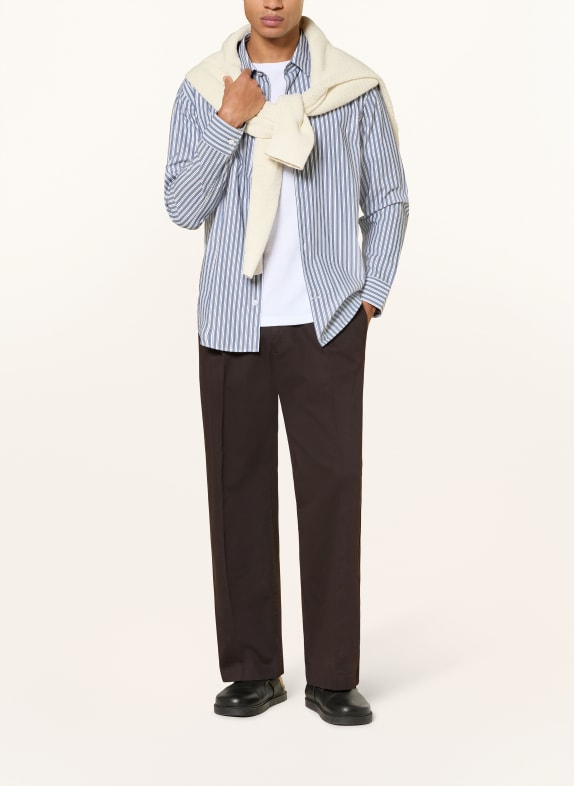 NN.07 Overhemd FREDDY Slim Fit LICHTBLAUW / WIT / ZWART