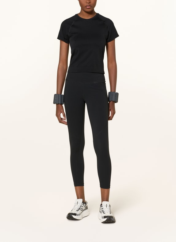 Sweaty Betty Hardloopshirt ATHLETE CROP ZWART