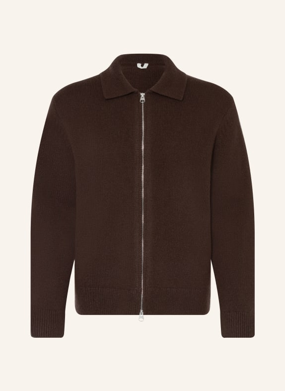 ARKET SCARSDALE cardigan DARK BROWN