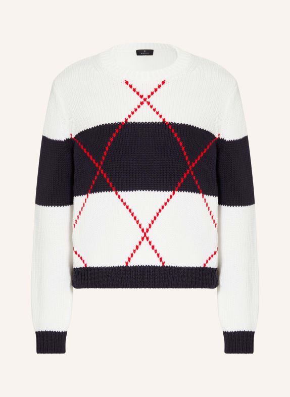 monari Pullover DUNKELBLAU / ROT / WEISS
