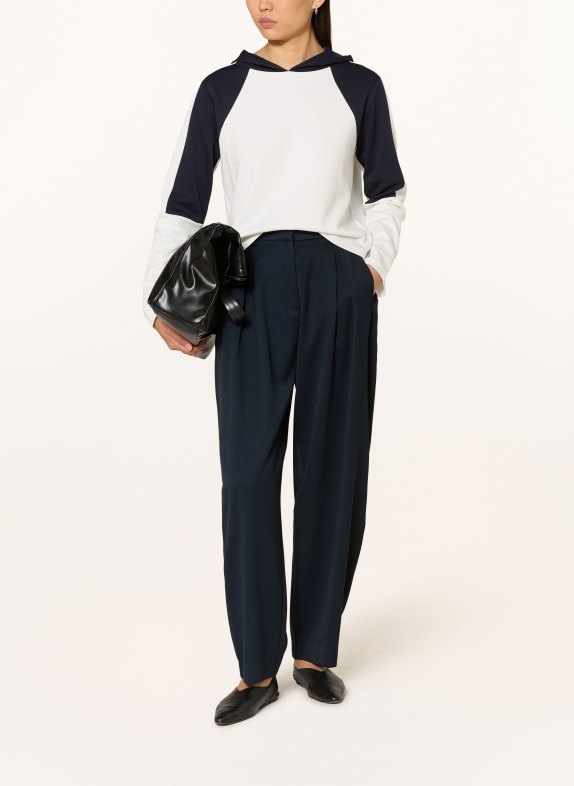 monari hoodie WIT / DONKERBLAUW