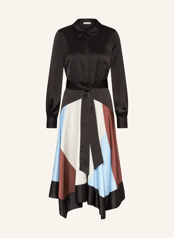 Phase Eight Hemdblusenkleid SAMALIE SCHWARZ / BRAUN / HELLBLAU