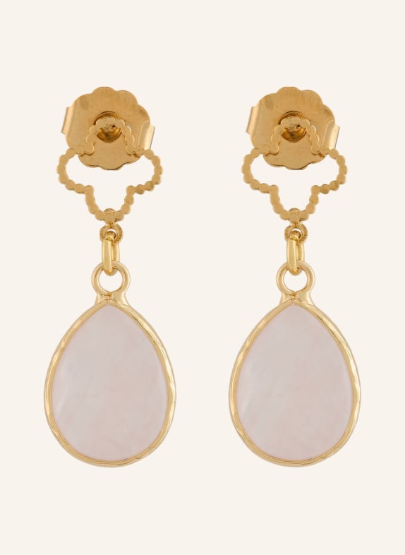 Seenberg kolczyki ZŁOTY / BLADORÓŻOWY