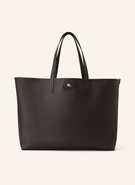 BURBERRY shopper DARK BROWN / GOLD