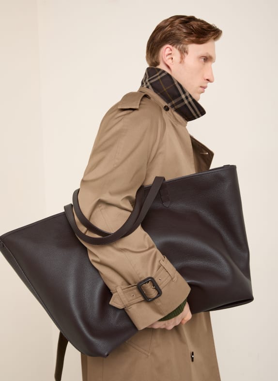 BURBERRY shopper MARRON FONCÉ / GOUD