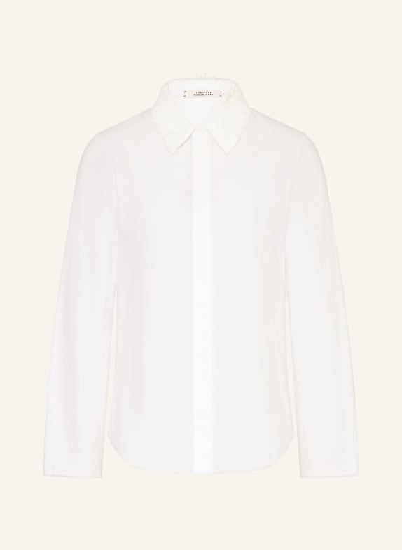 DOROTHEE SCHUMACHER Hemdbluse mit Spitze WEISS