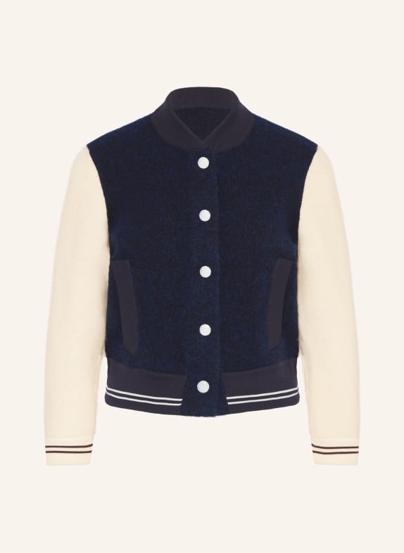 DOROTHEE SCHUMACHER Vysokoškolská bunda ALLURE TMAVĚ MODRÁ / KRÉMOVÁ