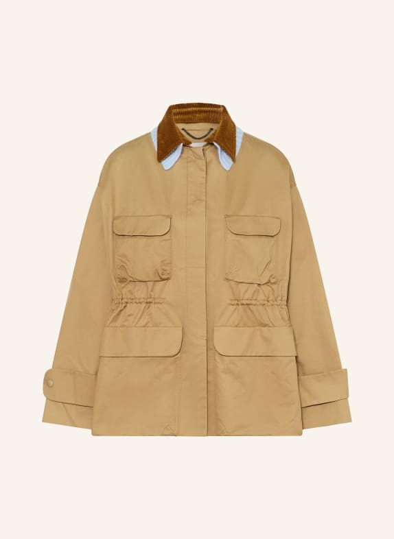 DOROTHEE SCHUMACHER Bunda ADVENTUROUS MOVEMENT BÉŽOVÁ / HNĚDÁ / TMAVĚ MODRÁ