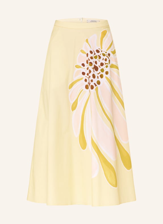 DOROTHEE SCHUMACHER Sukně FLORAL POWER ŽLUTÁ / TMAVĚ ORANŽOVÁ / TMAVĚ ŽLUTÁ