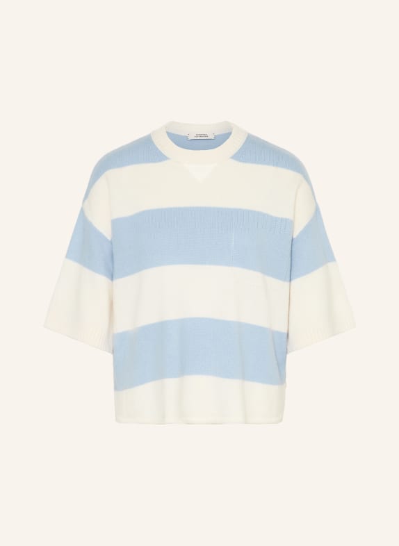 DOROTHEE SCHUMACHER Pullover MODERN STATEMENTS mit 3/4-Arm HELLBLAU / ECRU