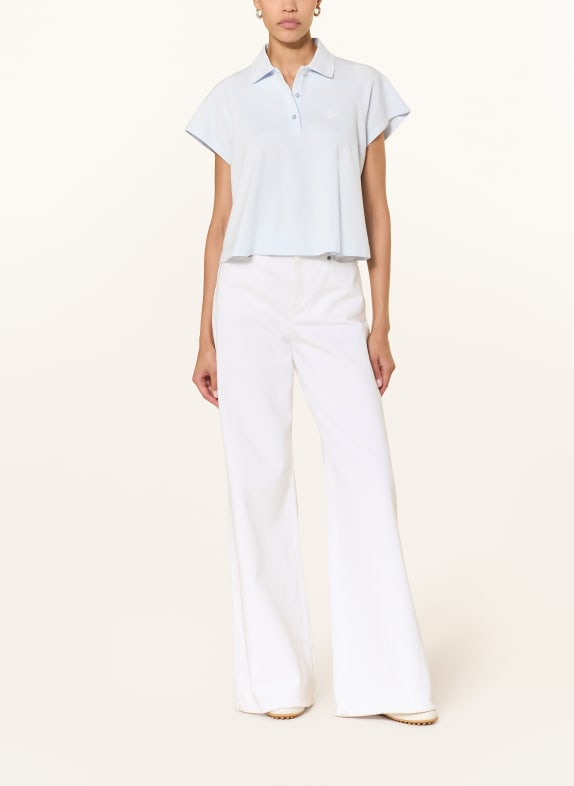 DOROTHEE SCHUMACHER Picqué poloshirt SPORTY ROMANCE LICHTBLAUW