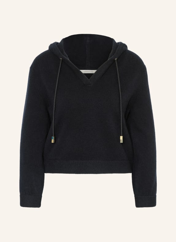 DOROTHEE SCHUMACHER MODERN STATEMENTS hoodie with cashmere DARK BLUE