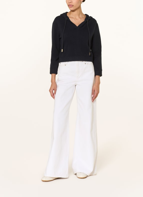 DOROTHEE SCHUMACHER Hoodie MODERN STATEMENTS met kasjmier DONKERBLAUW