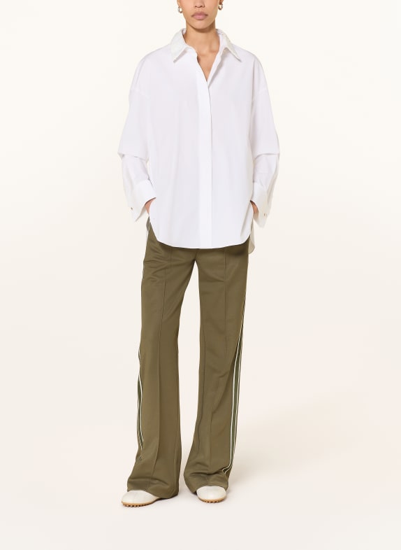 DOROTHEE SCHUMACHER Overhemdblouse POPLIN POWER met kant WIT