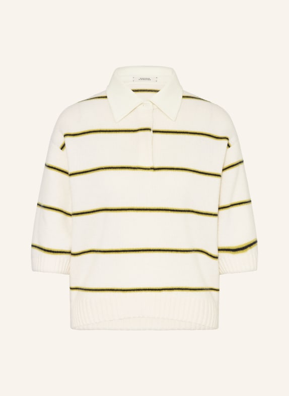DOROTHEE SCHUMACHER Pullover SPORTY STATEMENTS mit Cashmere CREME / GELB / SCHWARZ