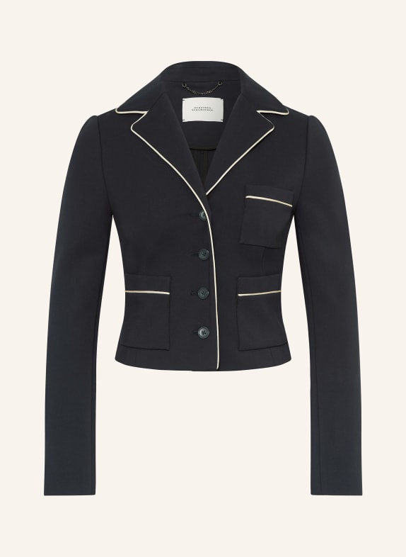 DOROTHEE SCHUMACHER Krátká bunda EMOTIONAL ESSENCE TMAVĚ MODRÁ