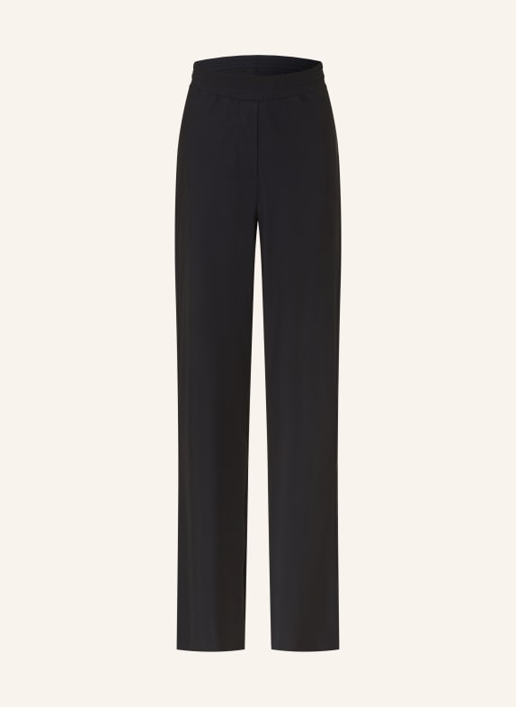 DOROTHEE SCHUMACHER Kalhoty MODERN FLOW s pruhy ČERNÁ