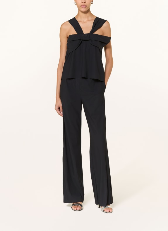 DOROTHEE SCHUMACHER Bukser MODERN FLOW med galonstriber SORT