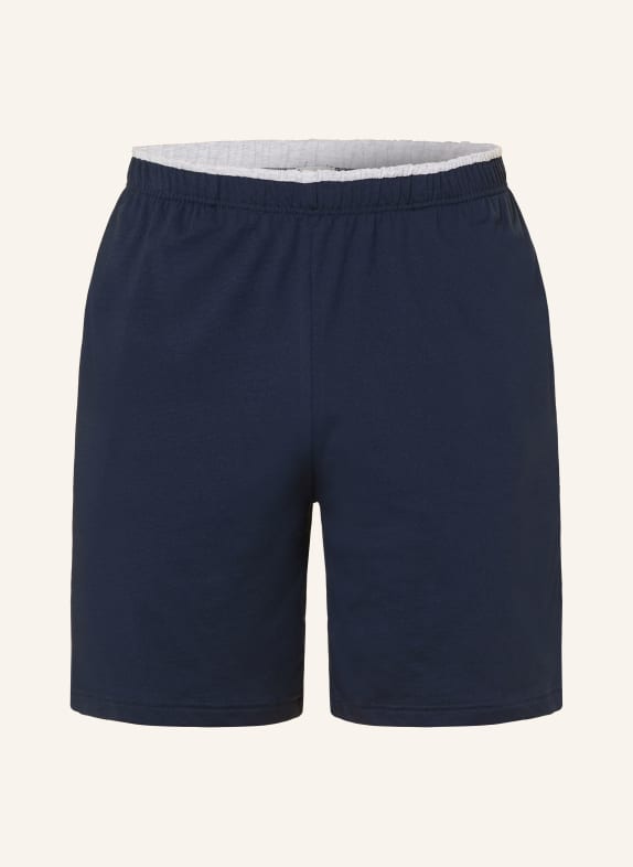 mey DRY COTTON COLOR sleep shorts DARK BLUE / GRAY