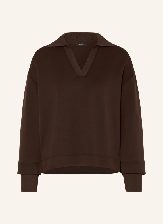 OPUS Sweatshirt GYHA DUNKELBRAUN