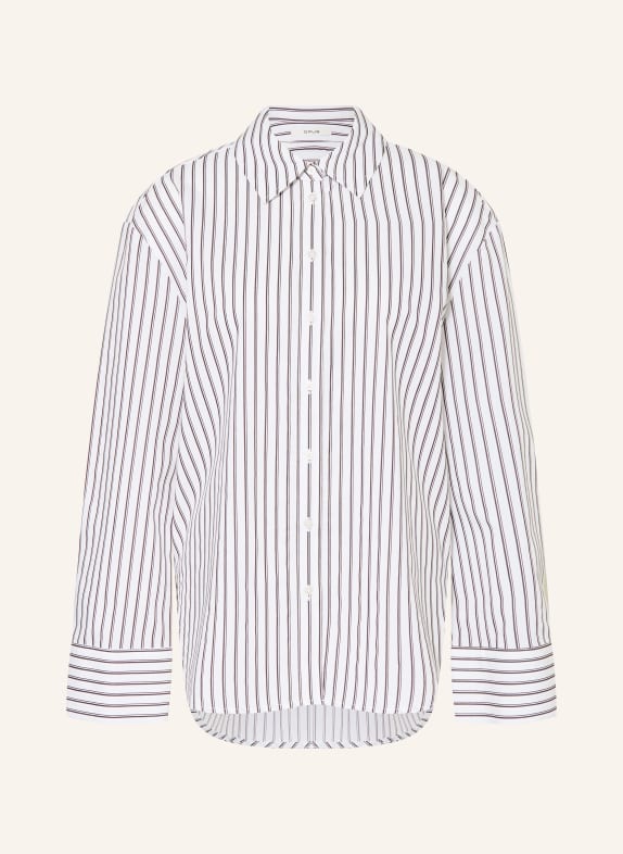 OPUS FAPO blouse WHITE / DARK BROWN