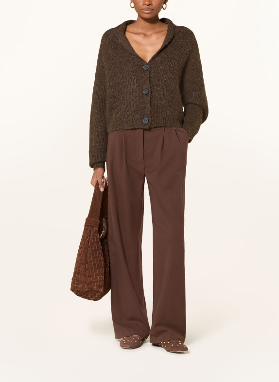 OPUS Vest DUSENA MARRON FONCÉ