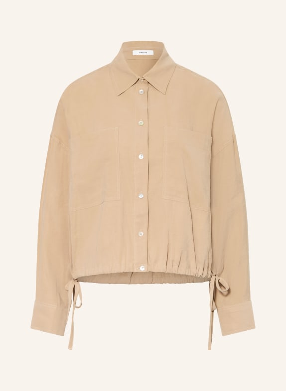 OPUS FIBERTA shirt blouse CAMEL