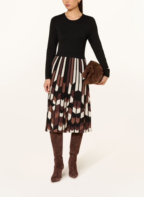 Phase Eight MACI dress BLACK / BROWN / CREAM