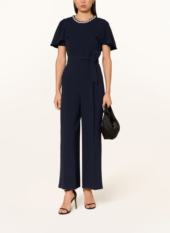 Phase Eight Jumpsuit ORWEN mit Schmucksteinen DUNKELBLAU