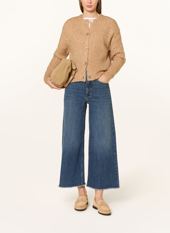 OPUS PANTS Wide Leg Jeans MARI MASH 70303 dark dusty blue