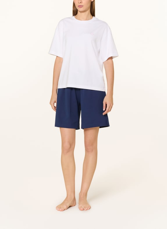 mey Sovshorts MÖRKBLÅ / VIT
