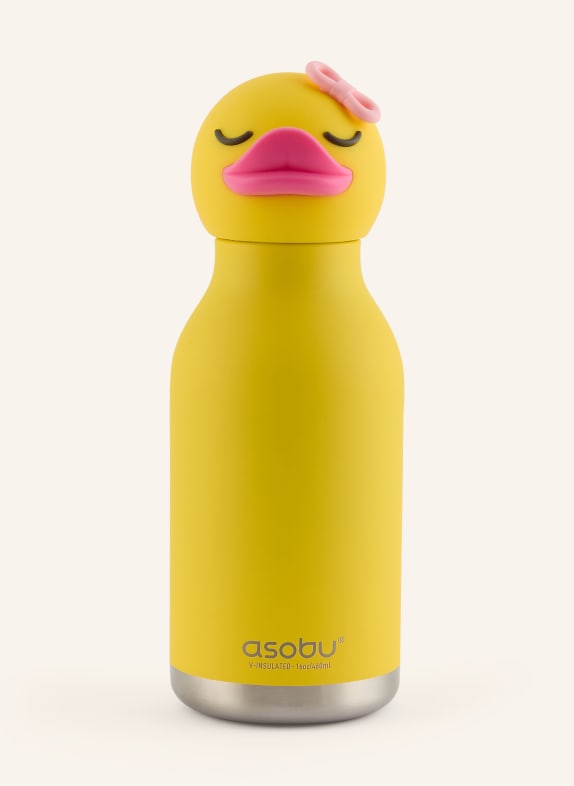 asobu Isolierflasche BESTIE NEONGELB / NEONROSA / ROSA