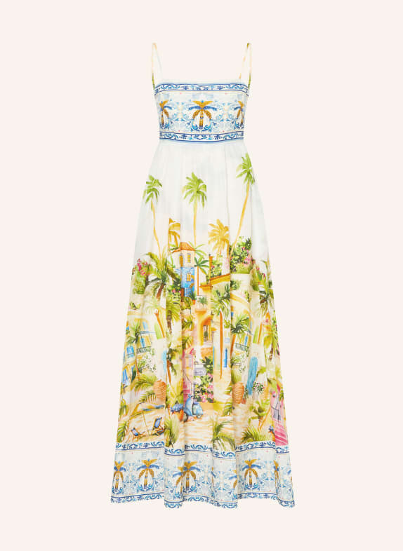 Princess GOES HOLLYWOOD Robe en soie BLANC / JAUNE FONCÉ / BLEU