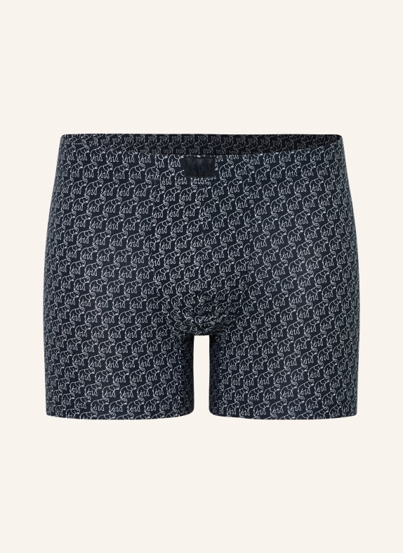 mey Boxer shorts series ELEPHANT WALK DARK BLUE / WHITE